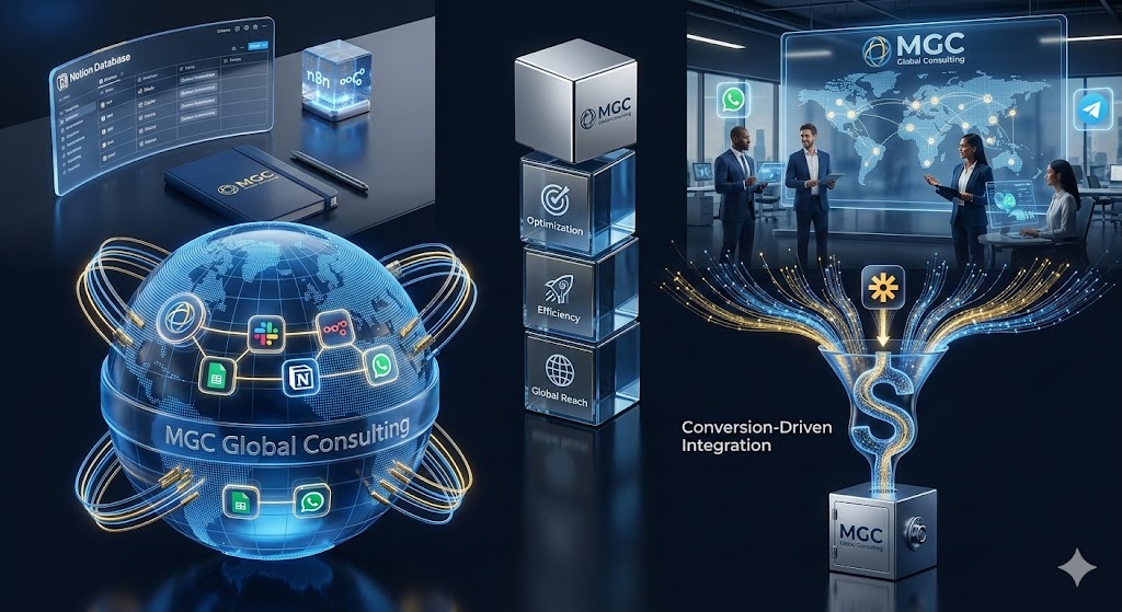 MGC Global Consulting — Notion, Globe, Team, Conversion Systems